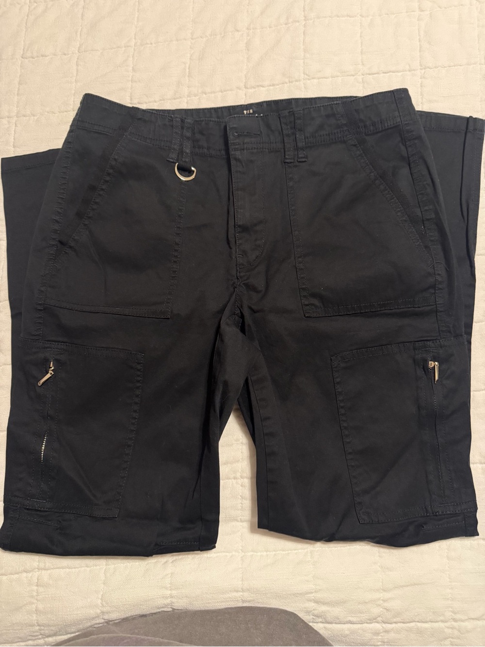 White House Black Market Black Cargo Capri Pants